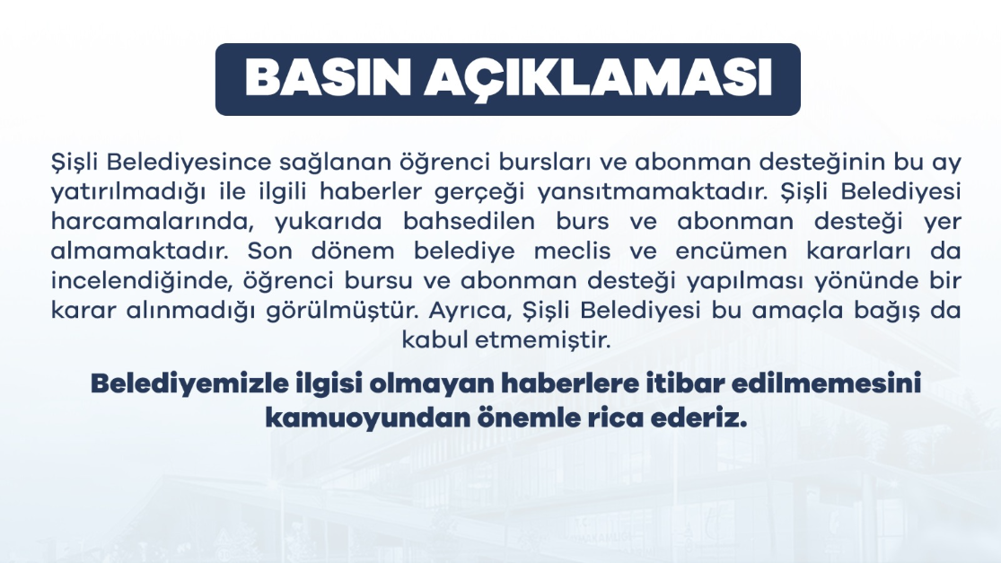 BASIN AÇIKLAMASI